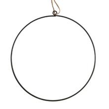 Černý kovový závěsný kruh 28 cm.