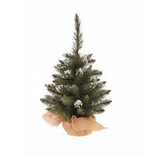 Vánoční stromeček zatížený umělým sněhem, výška 50 cm.