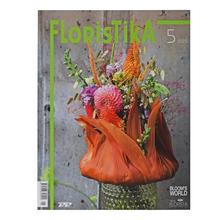 Časopis Floristika 5/2025 s květinovou kompozicí na obálce.