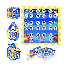 Pěnové puzzle s abecedou a zvířaty v džungli pro děti.