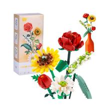 Kreativní stavební kostky Kytice barevných květin