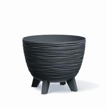 Mísa na nožičkách FURU antracitová, průměr 29 cm, výška 24 cm.