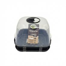 Sadbovač DREM260 s průhledným víkem v antracitové barvě.