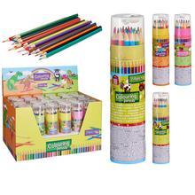 Barevné tužky v tubě, 24 kusů.