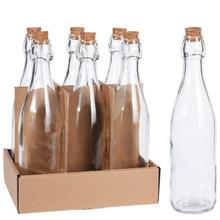 Skleněná láhev o objemu 500 ml.