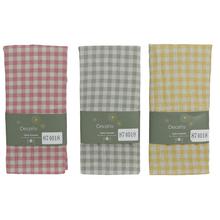 Ubrousek polyes volán ve třech barvách: růžová, zelená a žlutá.