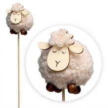Dekorační zápich ovečka 6,5 cm.